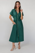 Briar Midi Dress - Deep Green