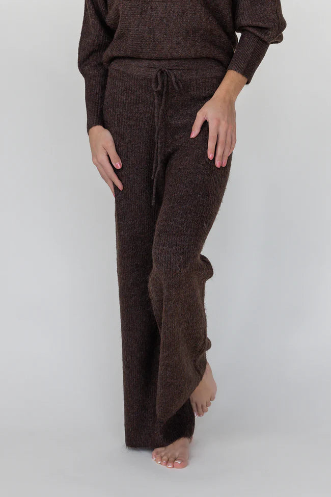Haven Knit Pants - Brown