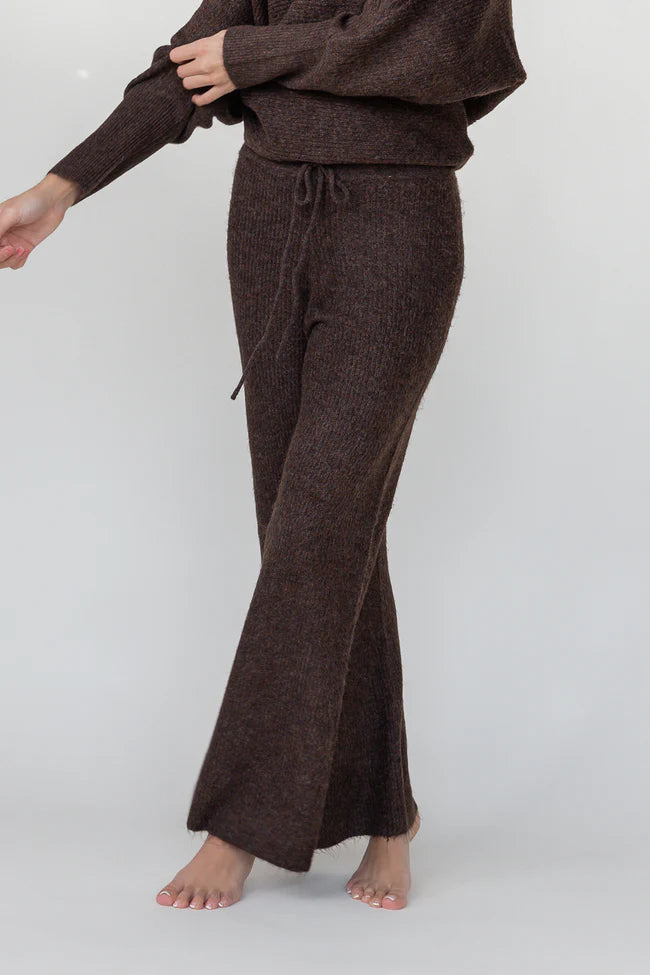 Haven Knit Pants - Brown