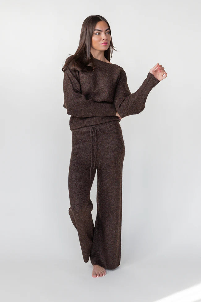 Haven Knit Pants - Brown