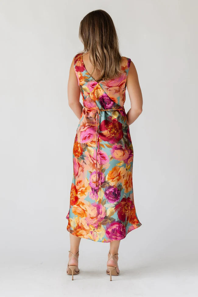Elara Midi Dress - Parisian Floral