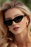 Loretta Sunglasses : Black/Triple Black Lens